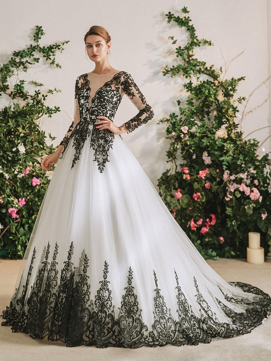 Fuego | Black Silk Tulle Lace Mermaid Wedding gown - Amor - Bridal Dresses  - Galia Lahav
